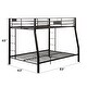preview thumbnail 2 of 3, Limbra Sandy Black Finish Full XL/Queen Bunk Bed