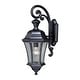 preview thumbnail 1 of 9, Vaxcel Lighting Aberdeen Single Light 23" High Outdoor Wall Sconce Shiny Black
