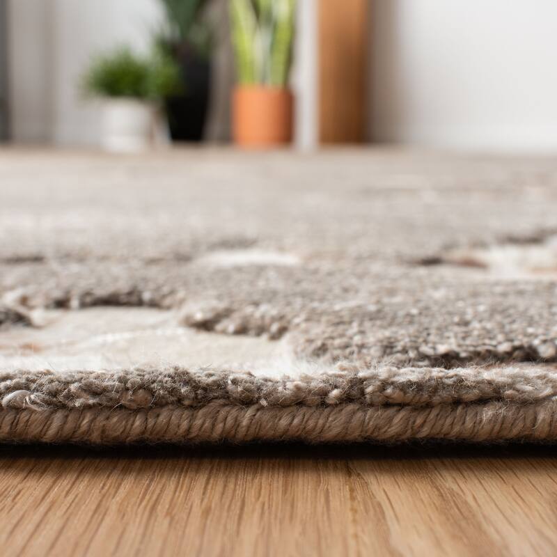SAFAVIEH Handmade Manhattan Shakti Modern Abstract Silk Rug