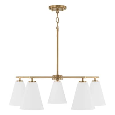 Charlie 5-Light Chandelier - 28"W x 8.25"H