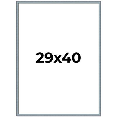 29x40 Frame Rustic Sky Blue Solid Wood Picture Frame | 0.75 Inch