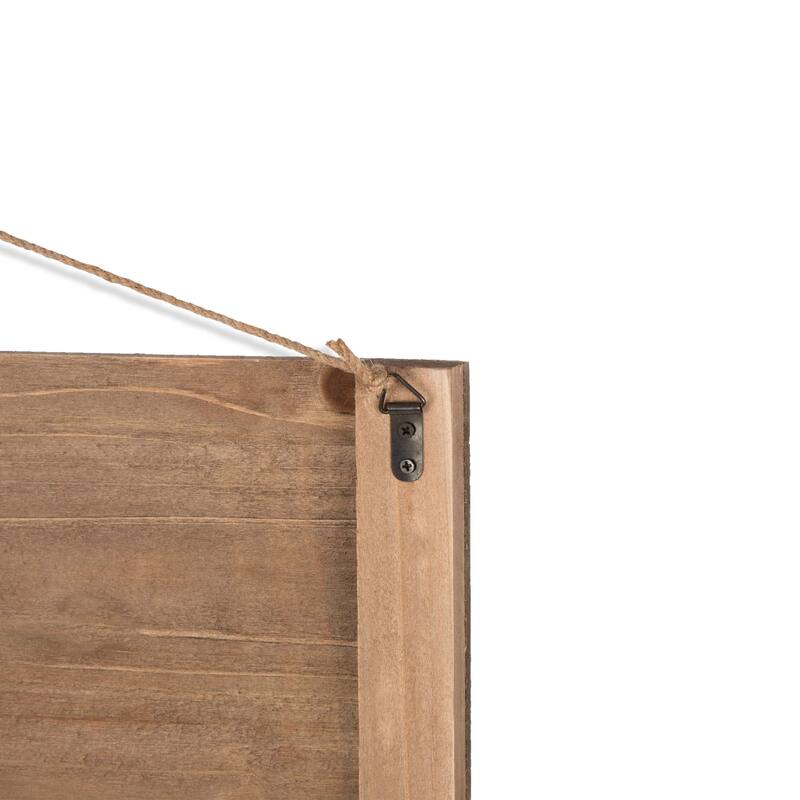 Glitzhome Wooden Patriotic National Flag or America Map Wall Decor