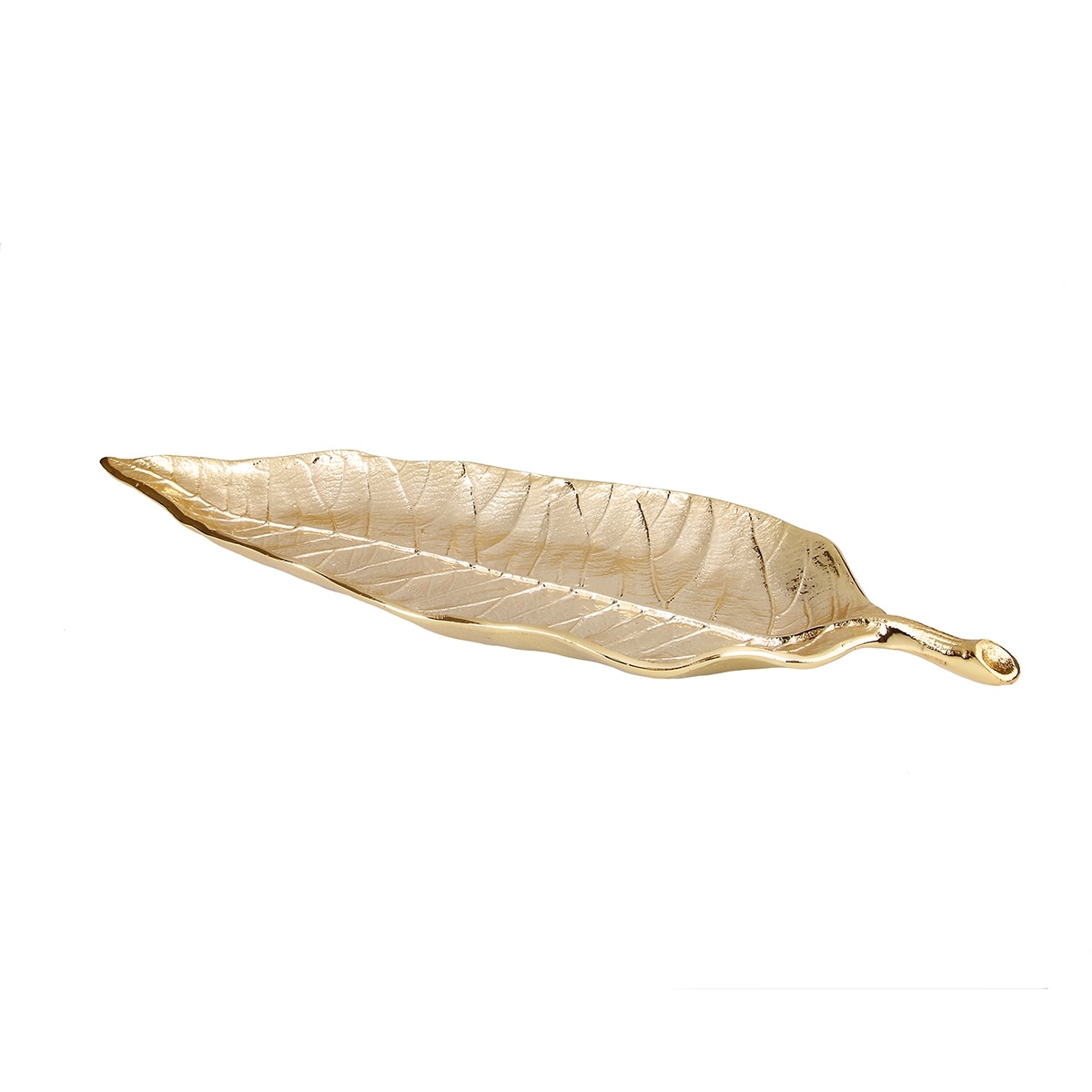 Alice Pazkus 14.5"L Gold Leaf Dish