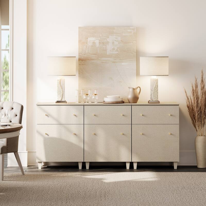Sideboard Buffet Cabinet with Drawer and Door for Kitchen, Dining Room