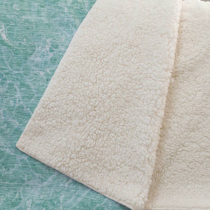 Premium Machine Washable Abstract Flow Sherpa Throw Blanket