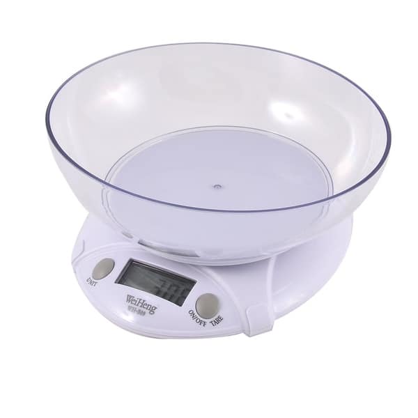 Kitchen 3kg 3000g/1g Mini Digital Electronic Weight Scale w Bowl White -  7.1 x 6 x 1.6(L*W*H) - Bed Bath & Beyond - 17611962