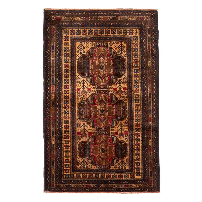 ECARPETGALLERY Hand-knotted Teimani Beige Wool Rug - 4'0 x 6'5