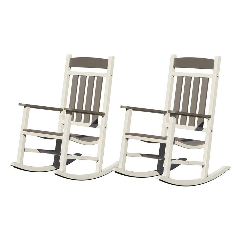 Domi Outdoor Rocking Chair Set – High Back, Weather-Resistant Porch Rockers for Patio