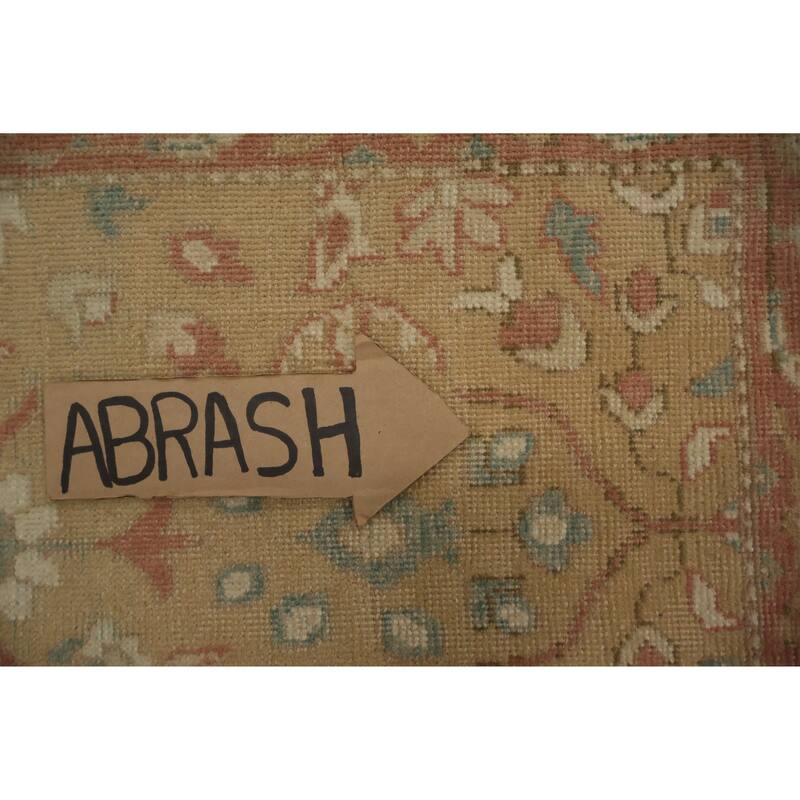 Hand Knotted Oriental 100% Wool Carpet Traditional All-Over Brown Ziegler Area Rug - 3' 10'' X 2' 0''