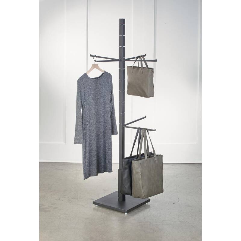 4 Sided Garment Rack with 12 Arms