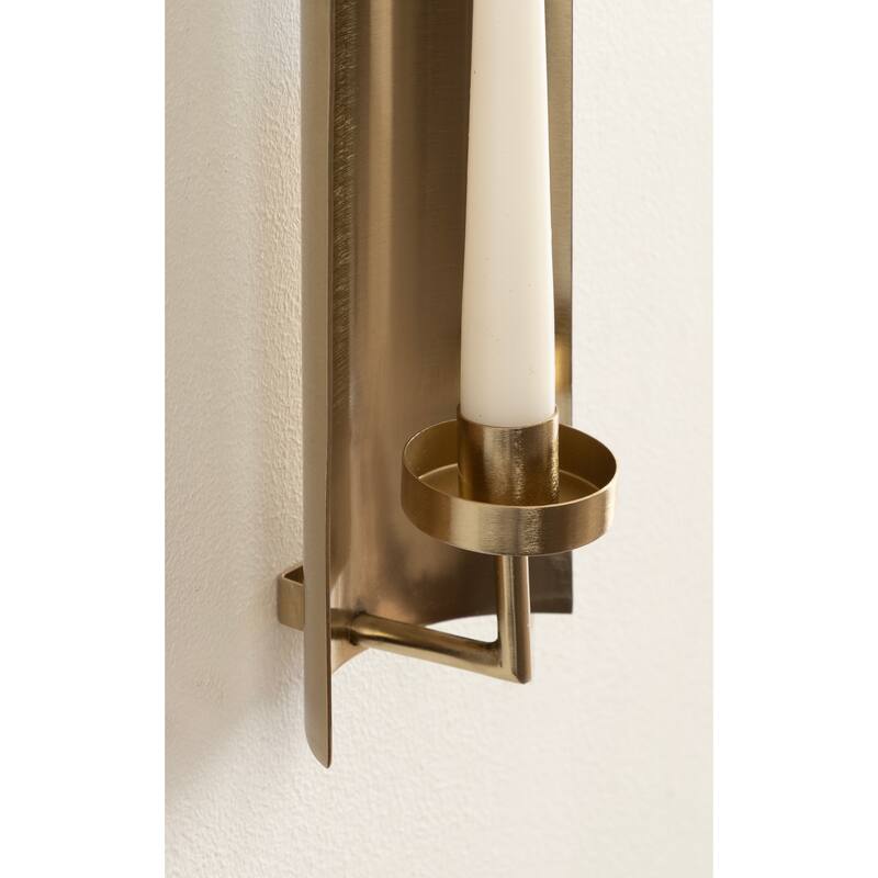 Kate and Laurel Taybron Metal Taper Wall Sconce