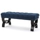 preview thumbnail 60 of 63, Scarlette Tufted Fabric Ottoman Bench by Christopher Knight Home - 41.00" L x 17.25" W x 16.75" H