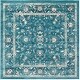 preview thumbnail 10 of 11, SAFAVIEH Evoke Cari Distressed Vintage Boho Rug 6'7" Square - Turquoise/Beige - Square