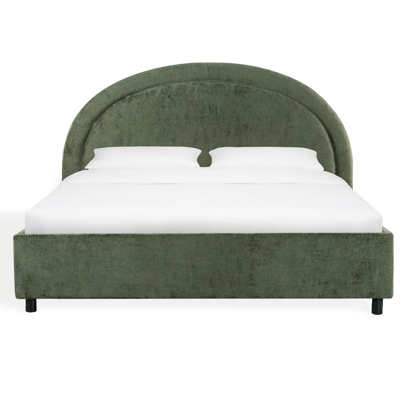SAFAVIEH Couture Kaylilly Chenille Bed. - Olive Green/Black - King