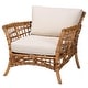 preview thumbnail 2 of 9, bali & pari Babette Modern Bohemian Natural Brown Rattan Arm Chair
