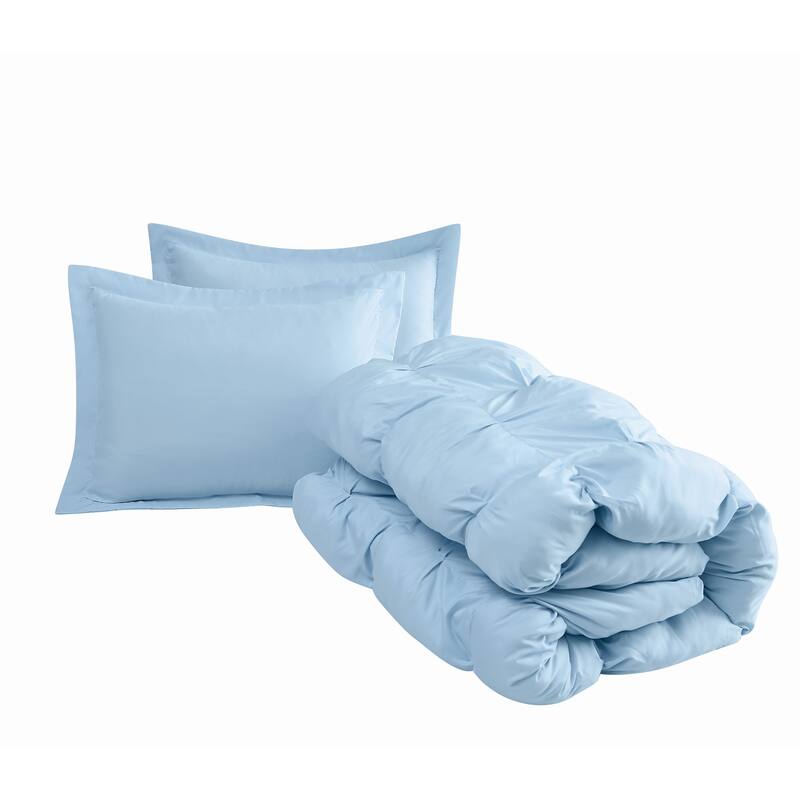 Truly Soft Oversized Puffer 3 Piece Comforter Set