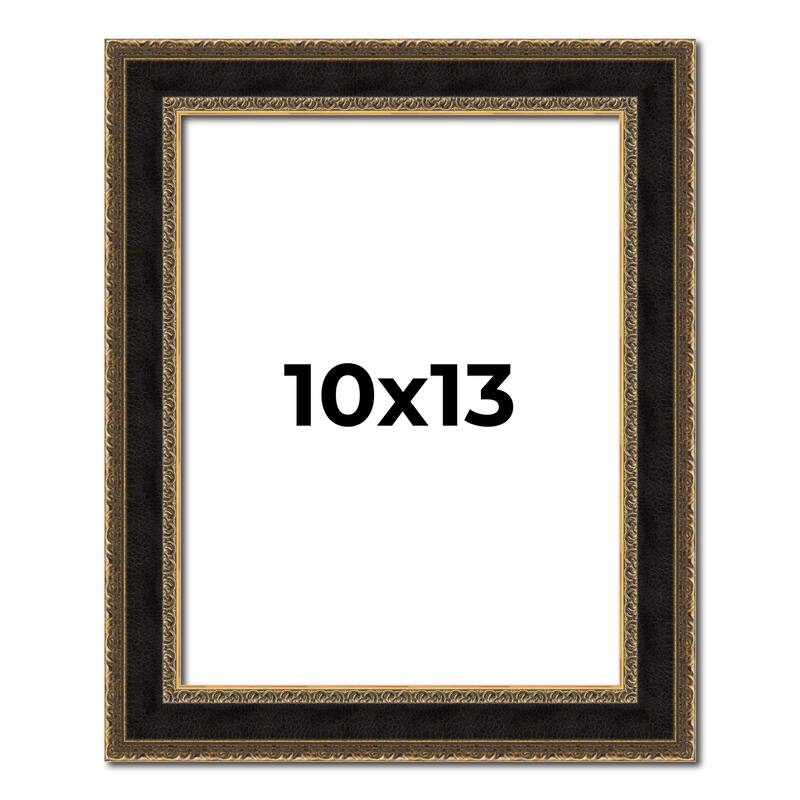 10x13 Frame Gold Antique Vintage Sold Wood Picture Frame | 1.75 Inch