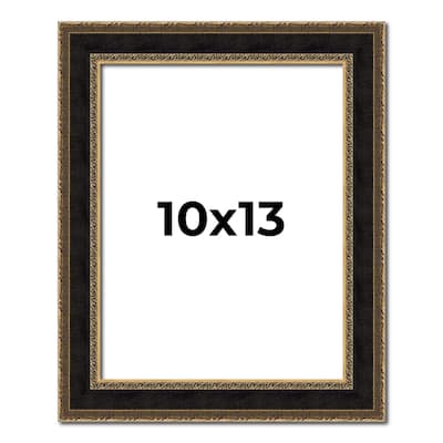 10x13 Frame Gold Antique Vintage Sold Wood Picture Frame | 1.75 Inch