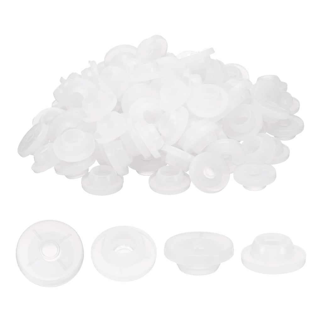 Vials Rubber Stoppers, 200Pcs Mushroom Silicone Bottle Stopper, White