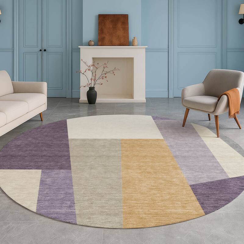 Machine Washable Indoor/ Outdoor Contemporary Jolie Chantille Rug