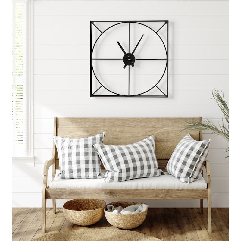 Kate and Laurel Willet Wall Clock - 22x22