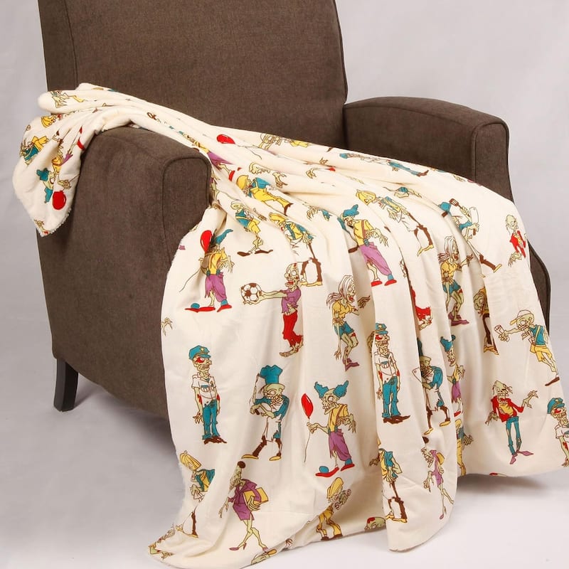 Printed Microplush Novelty Throw