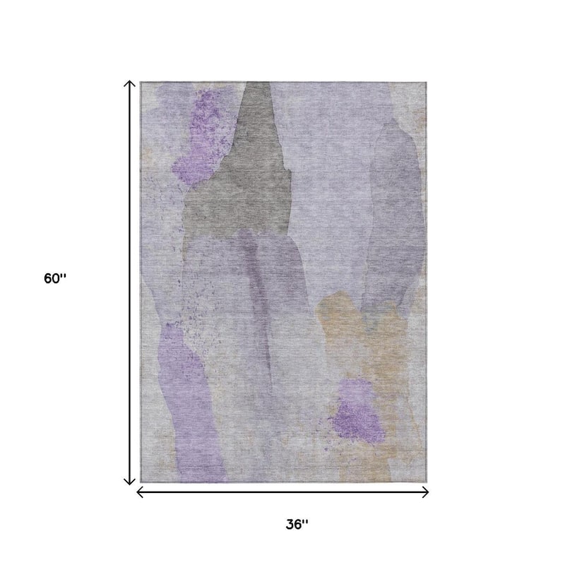 HomeRoots Abstract Transitional Rectangle Outdoor Rug