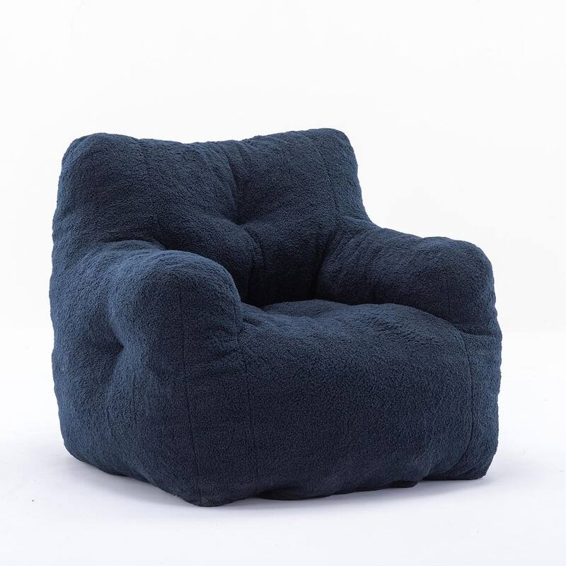 Modern & Elegant Bean Bag Chair | High Resilience Foam | Teddy Fabric or Cotton Linen | Versatile Lounge Seating