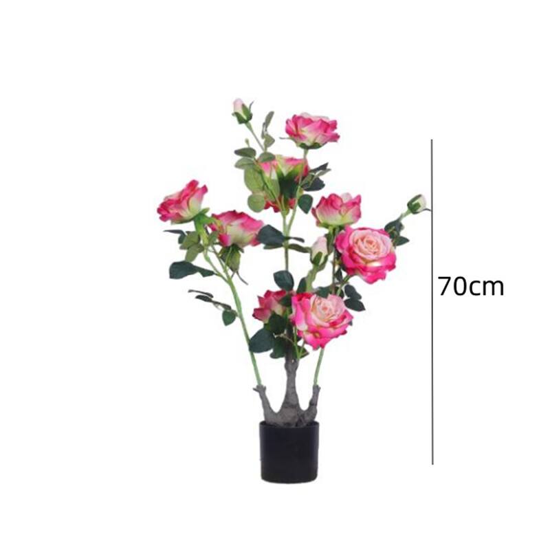2PCS Artificial Peony Flower Trees For Living Room Office - 70cm
