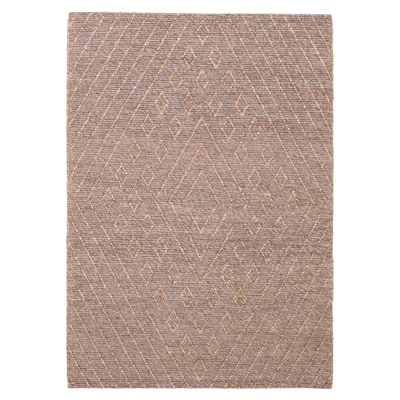 ECARPETGALLERY Braid weave Sienna Brown Wool Rug - 6'2 x 8'9