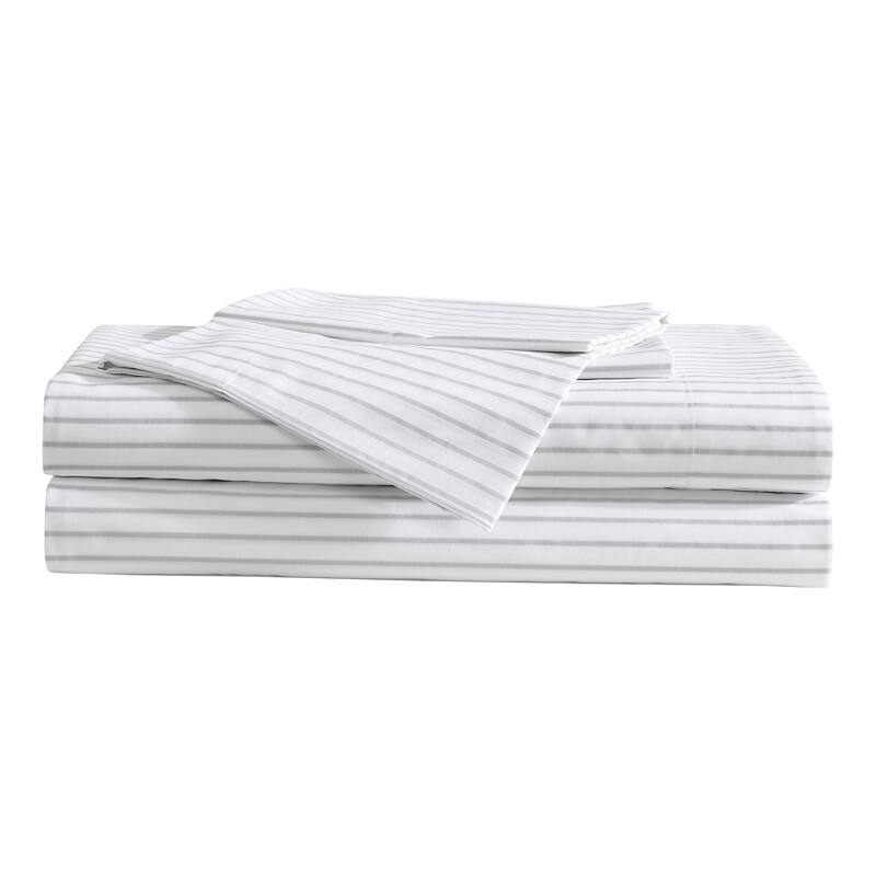 Eddie Bauer Printed Cotton Percale Deep Pocket Sheet Set