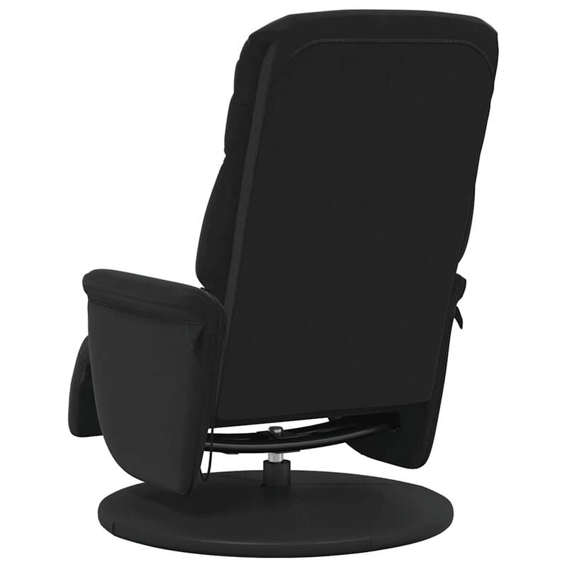 vidaXL Massage Recliner Chair with Footrest Black Velvet