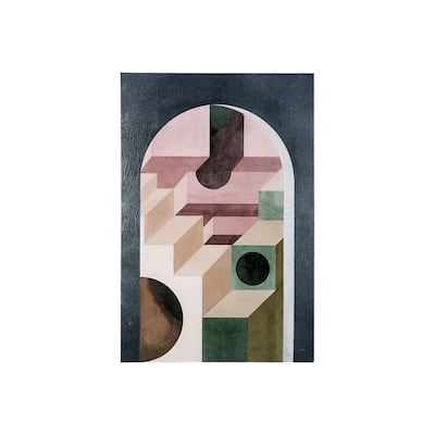 Labyrinth II Multi Color (30 x 45) Canvas Art Print