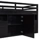 preview thumbnail 34 of 33, Twin Size Loft Bed for Kids, Wooden Loft Bed with 4 Storage Drawers, Cabinet, Shelves, Low Loft Bed Frame with Safety Guardrails