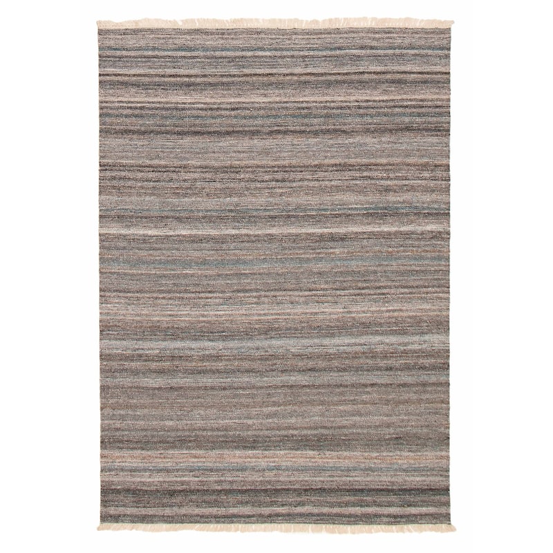 Boho Grey Kilim 5'3" x 7'8" - 5'3 x 7'8 - Dark Grey - 5'3 x 7'8