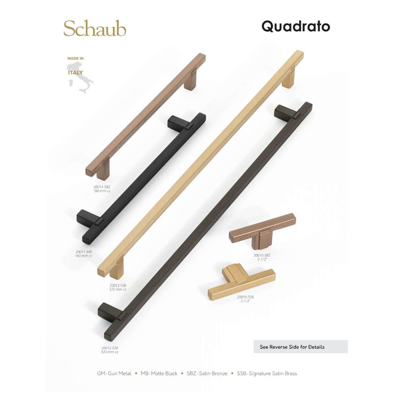 Schaub and Company Quadrato 6-5/16" Center to Center Industrial Modern