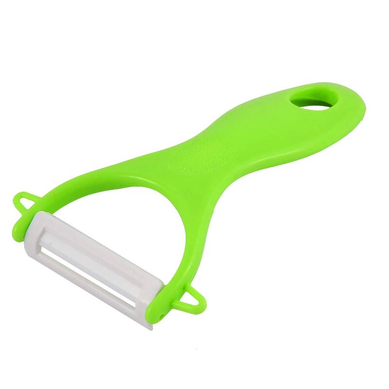 Kitchen Fruit Vegetable Carrot Potato Slicer Ceramic Peeler Cutter Tool - Green