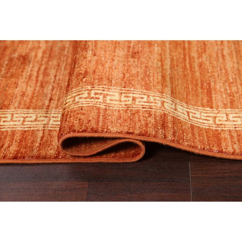 Gabbeh Kashkoli Hallway Runner Rug Hand-knotted Oriental Wool Carpet - 2'8" x 9'10"