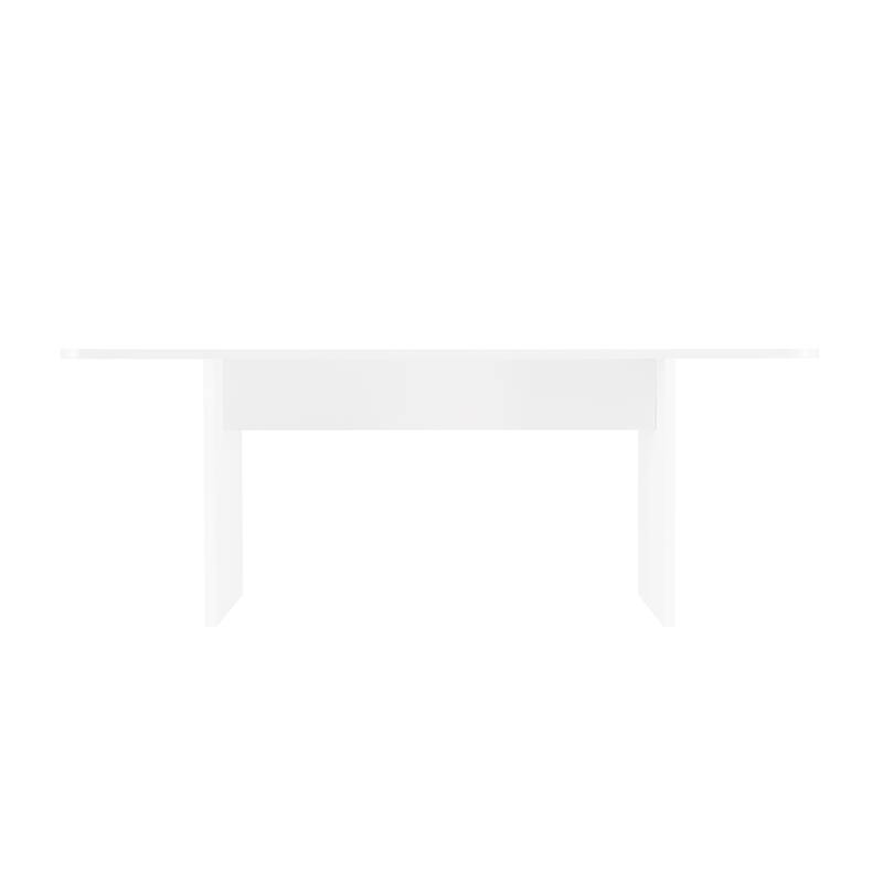 Manhattan Comfort Modern Ella 78.7 In White Dining Table