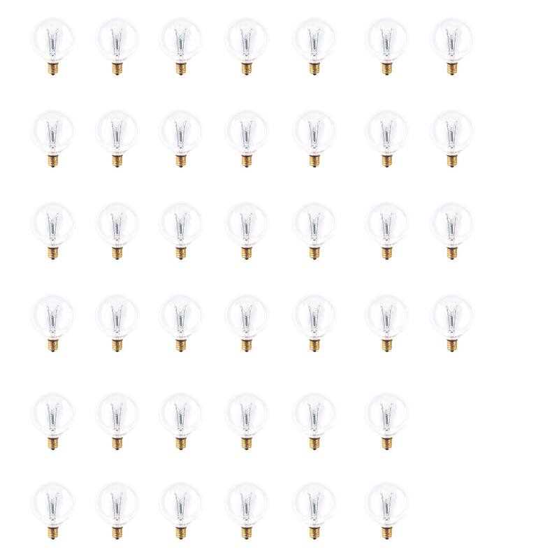Bulbrite Multi Pack of Dimmable Clear Globe Incandescent Bulb