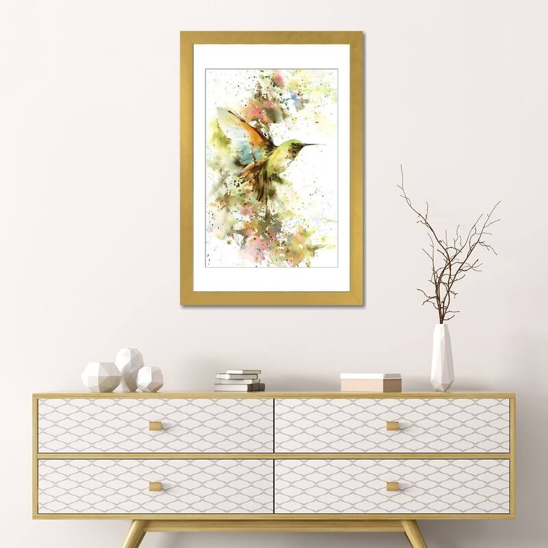 iCanvas "Hummingbird In Summer Colors" by Sophie Rodionov