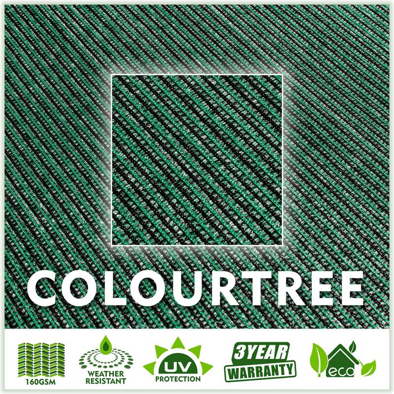 ColourTreeUSA Custom Size Green Rectangle Sun Shade Sail Canopy UV Block