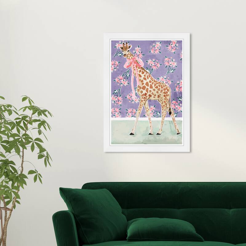 Wynwood Studio Ribbon Flowing Flora Framed Trendy Maximalist Decor 1 Piece Canvas Wall Art