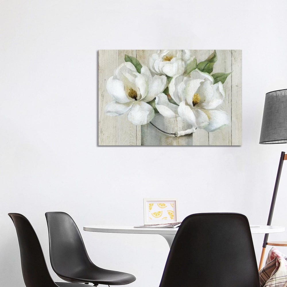 iCanvas "Shiplap Magnolias" by Nan Canvas Print
