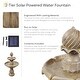 preview thumbnail 27 of 36, Sunnydaze Two Tier Solar-on-Demand Fountain, 35 Inch Tall - 35-Inch