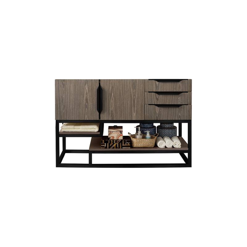 James Martin Vanities 983-V48-R-MB Columbia 48" Single Free Standing - Ash Gray