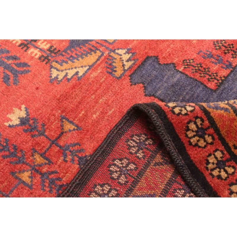 ECARPETGALLERY Hand-knotted Teimani Red Wool Rug - 2'9 x 4'9