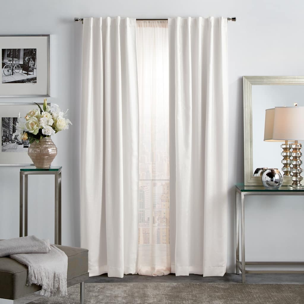 Martha Stewart Park Avenue Metallic Blackout Curtain Panel Pair