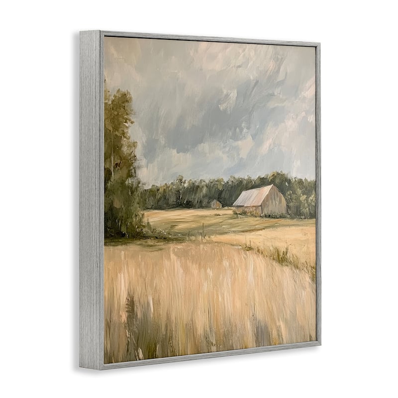Stupell Natural Farm's Wispy Grasses Framed Giclee Art Design By Petal Prints Design