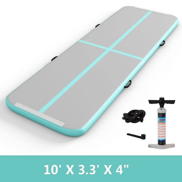 Shop Goplus Inflatable Gymnastics Mat Yoga Mat Air Track Floor